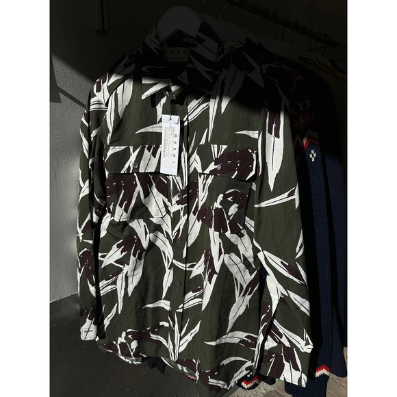 Archive Marni Resort 2015 Flower Camo Print Button-Up [NEW] - Picture 1 of 7